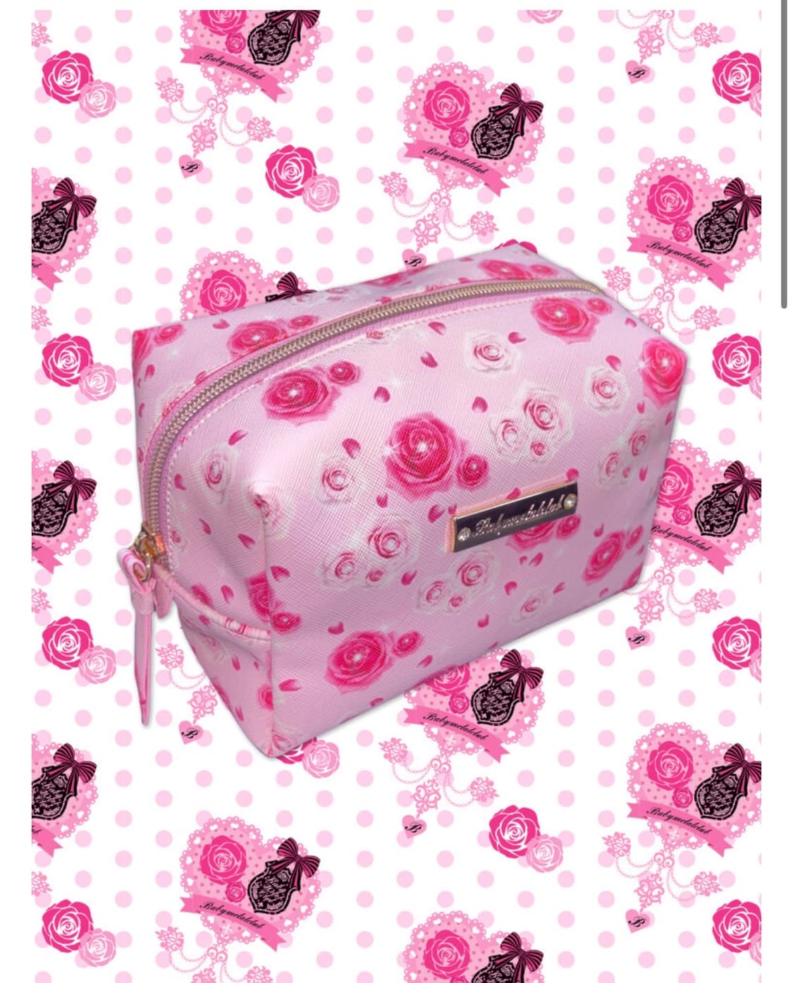 베이비메탈클럽 베메클 로즈 봉봉 파우치 핑크 상품이미지1