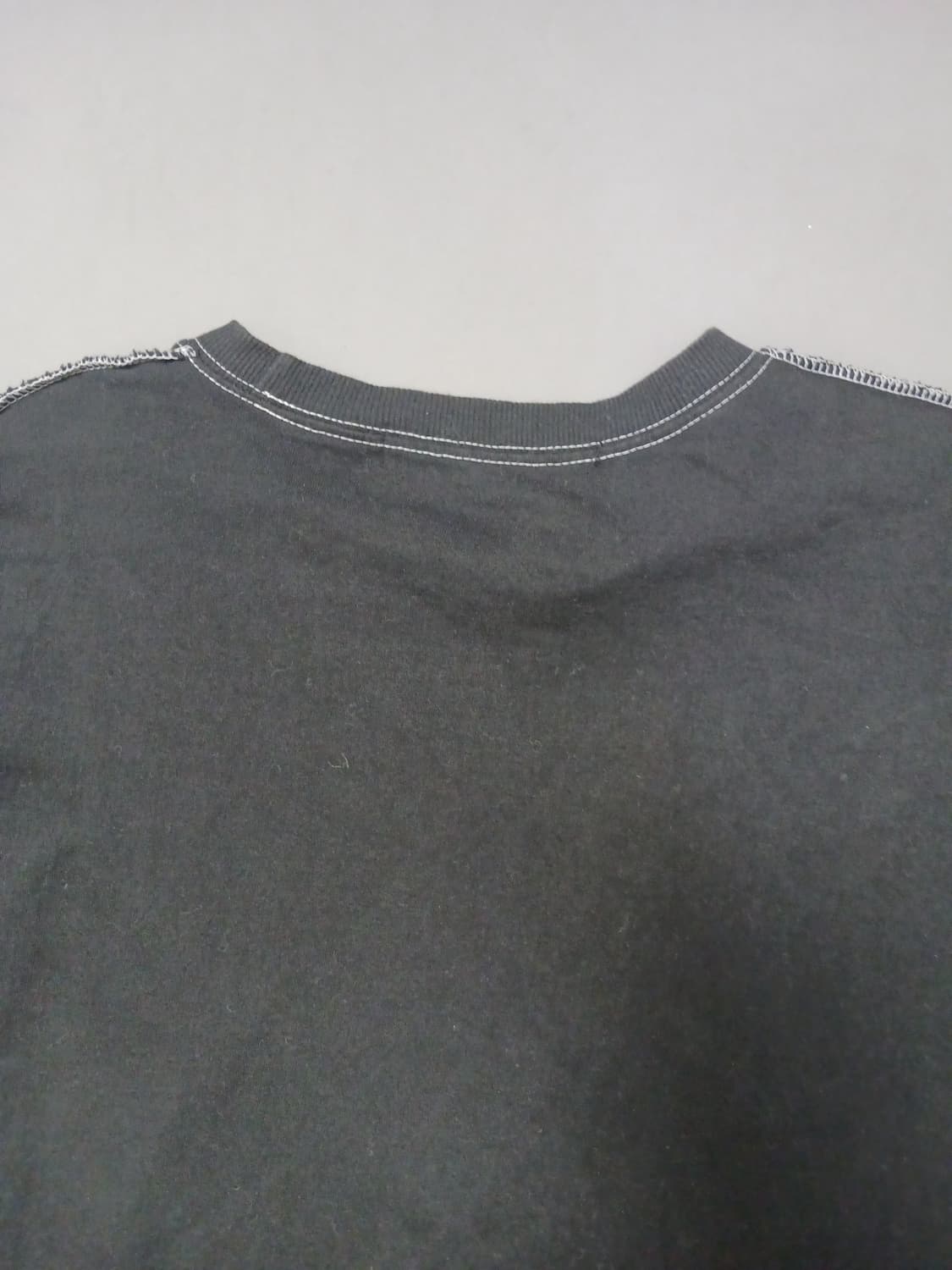 [프리] 동신 스티치 블랙 롱슬리브 오버핏 상품이미지7