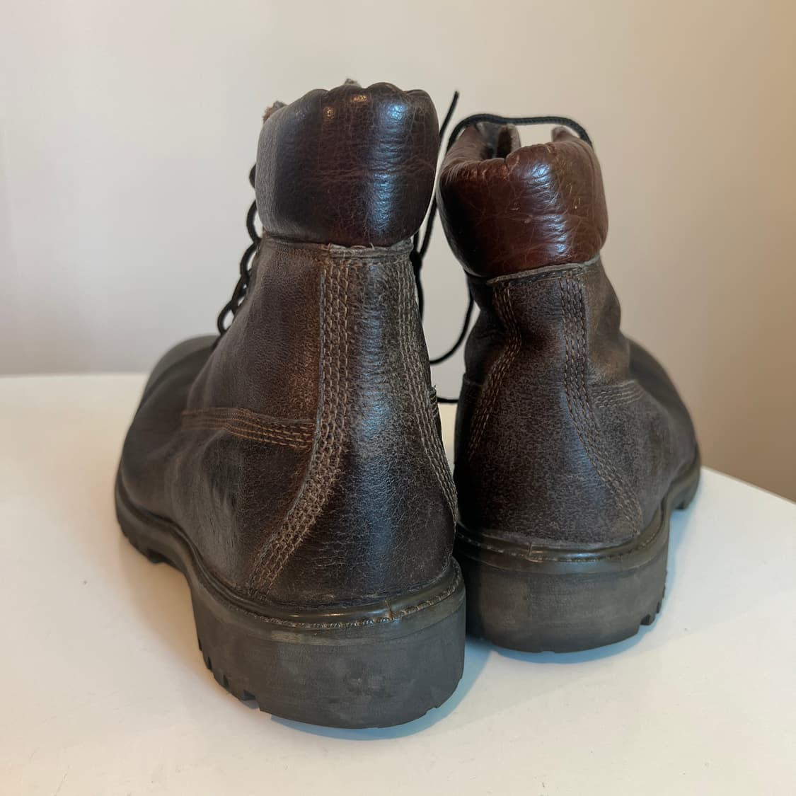 팀버랜드 6인치 다크브라운 풀 그레인 레더 프리미엄 부츠 상품이미지3