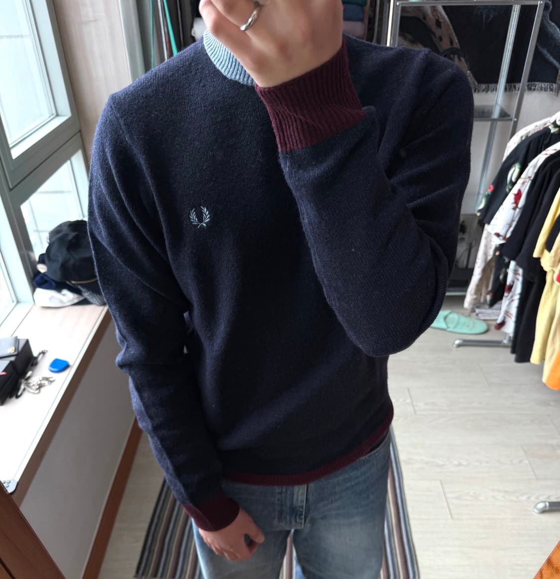 프레드페리 울 니트 상품이미지1
