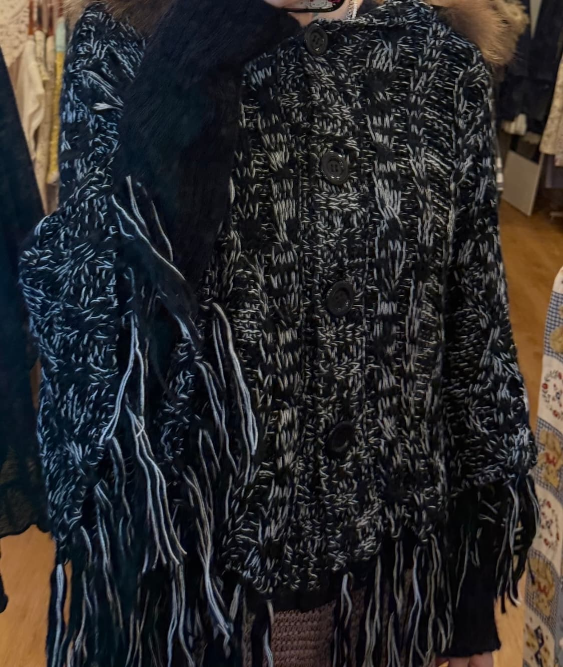 Cecil McBee 세실맥비 판초 가디건 상품이미지2