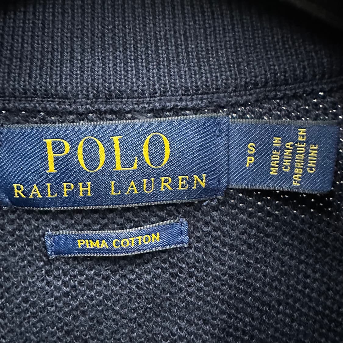 90 폴로 랄프로렌 남자 피마코튼 반집업 니트 상품이미지3