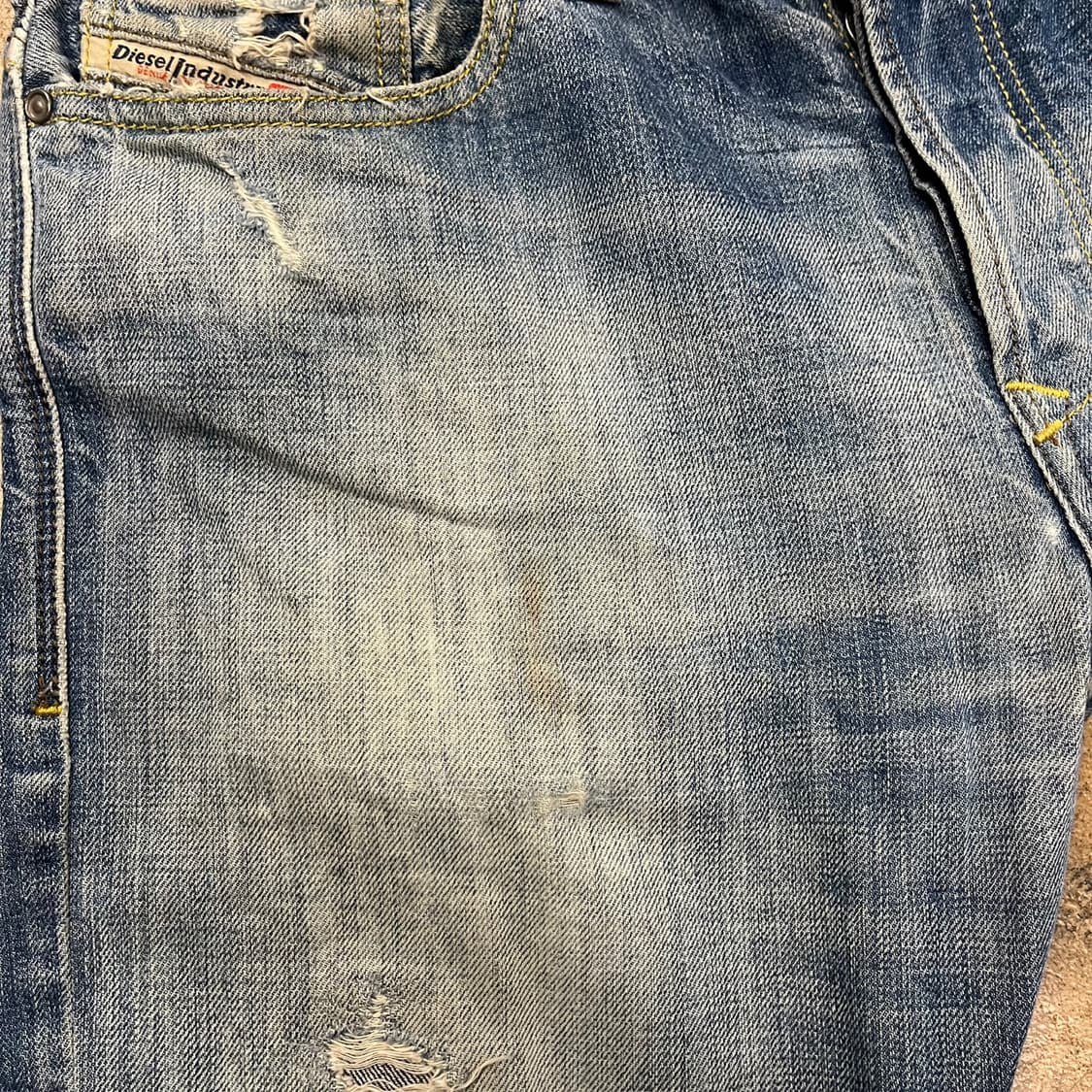 [정품/30] 디젤 데미지 워싱 청바지 b15 상품이미지7