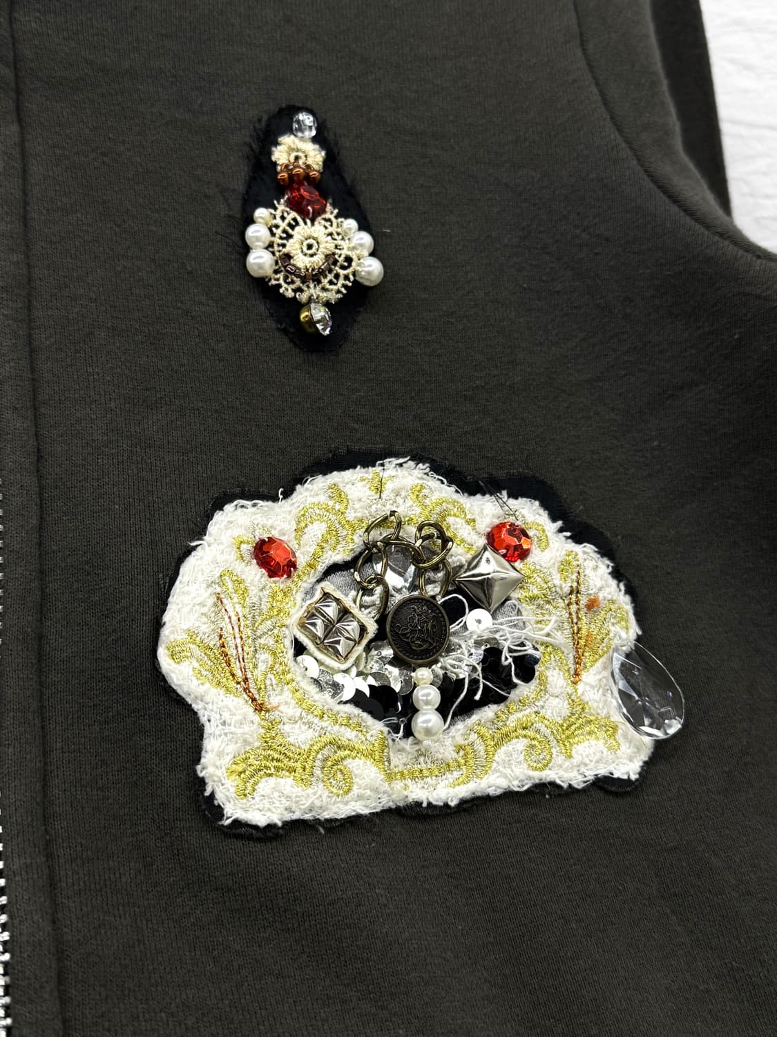 sunao kuwahara 오브제 후드집업 상품이미지3