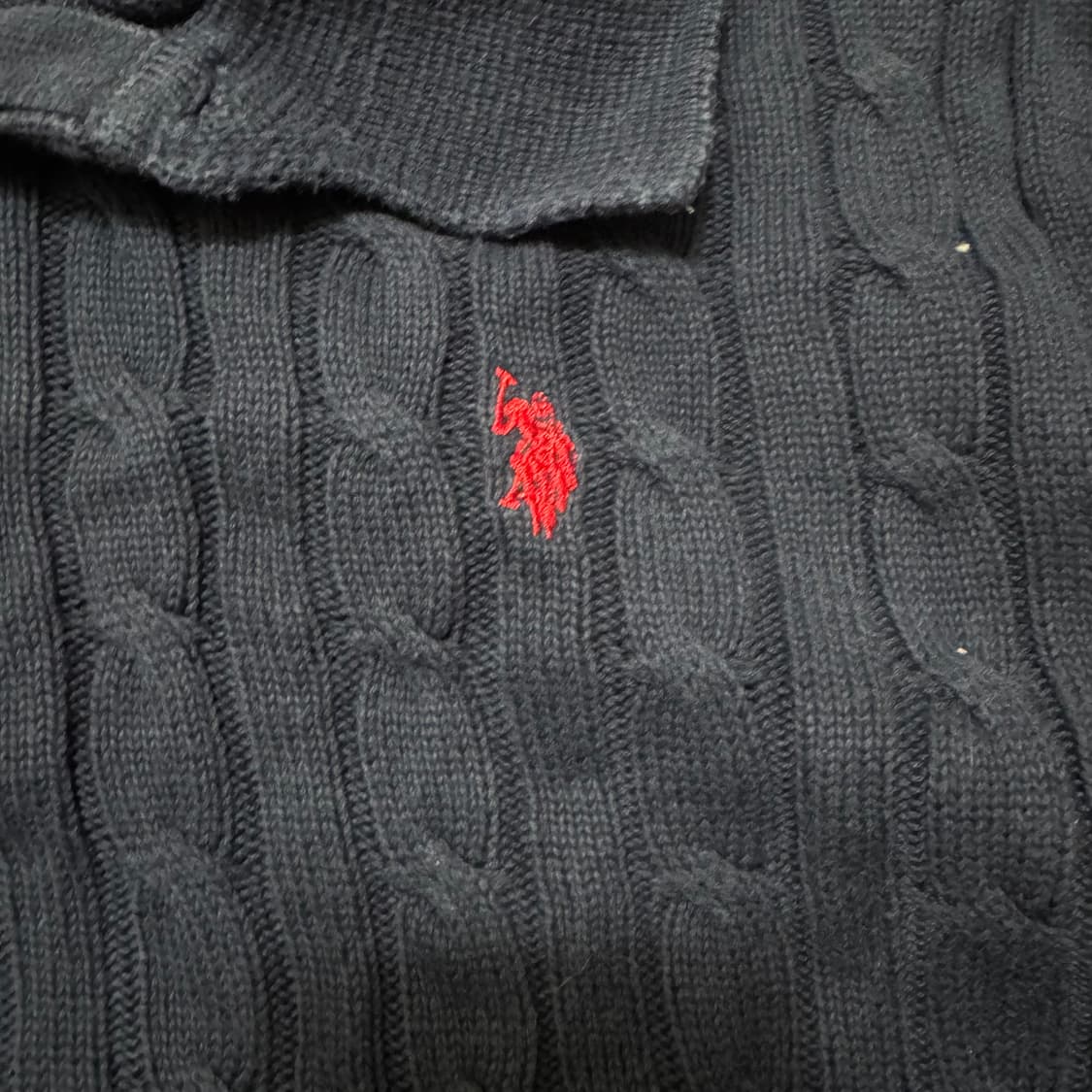 US폴로 케이블 니트 상품이미지4