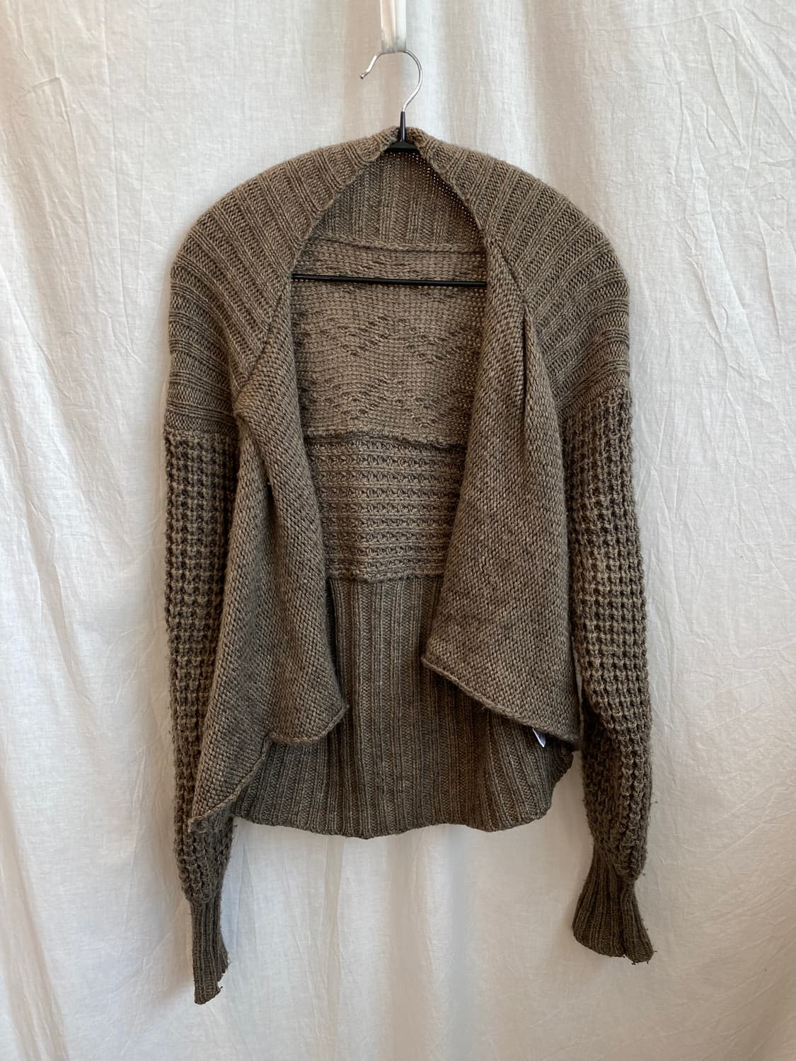 브라운 오픈 니트가디건(M-L) 상품이미지1