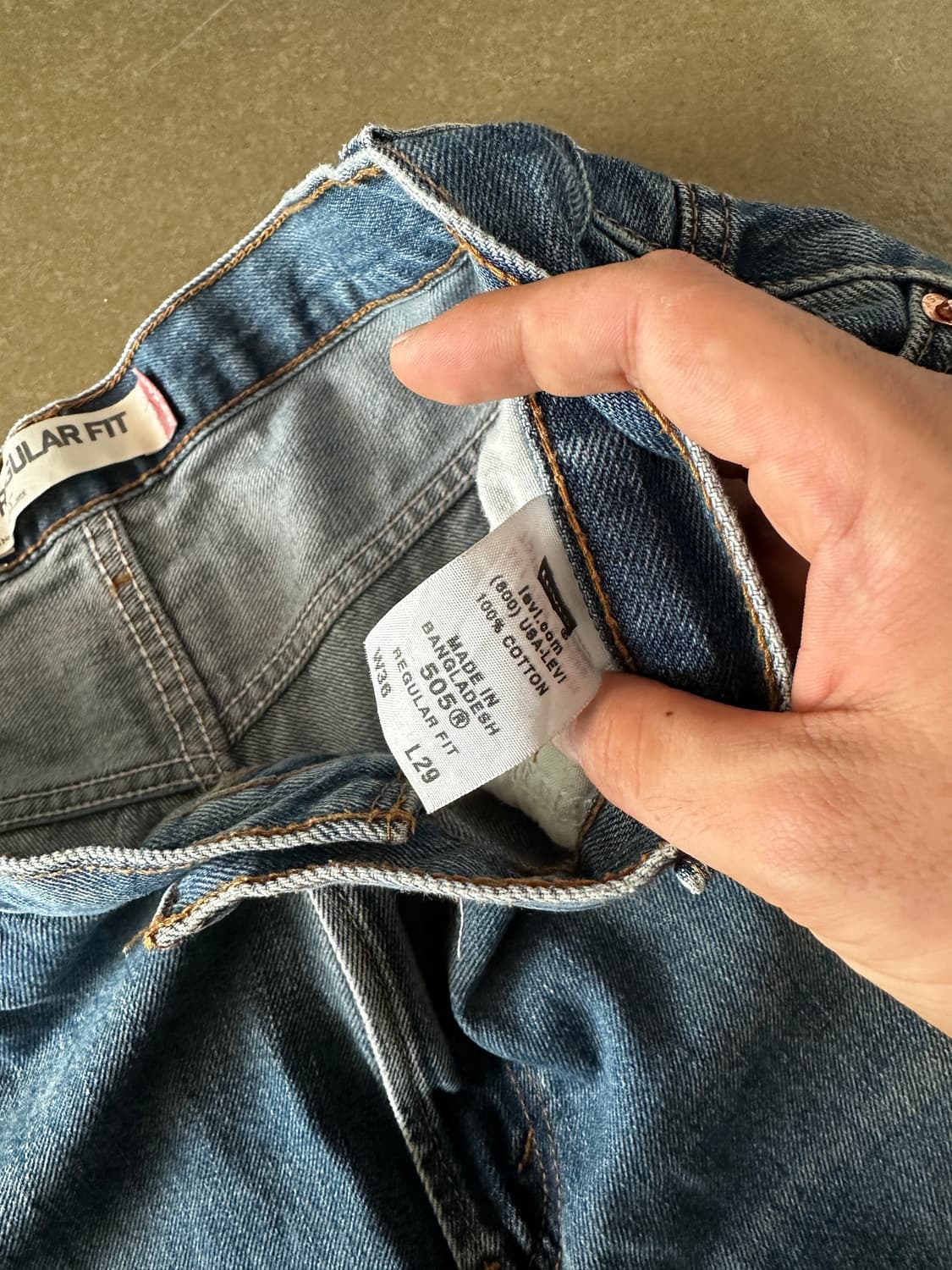 Levi’s 505 Regular Fit Denim Pants 35 상품이미지5