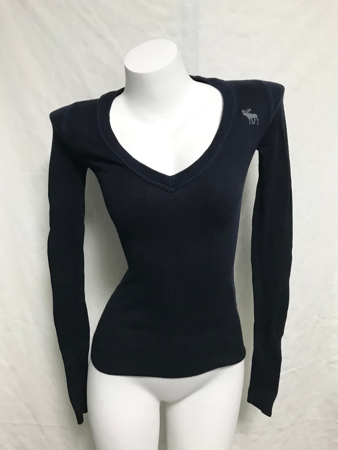 빈티지 아베크롬비 핀터깔 딱붙핏 니트 롱슬리브 탑 상품이미지2