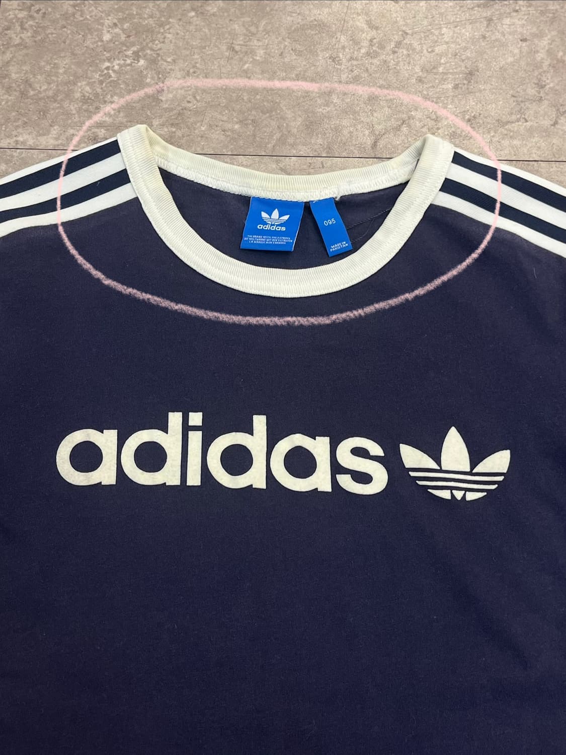 아디다스 반팔티 네이비 95 #csz3853 상품이미지3