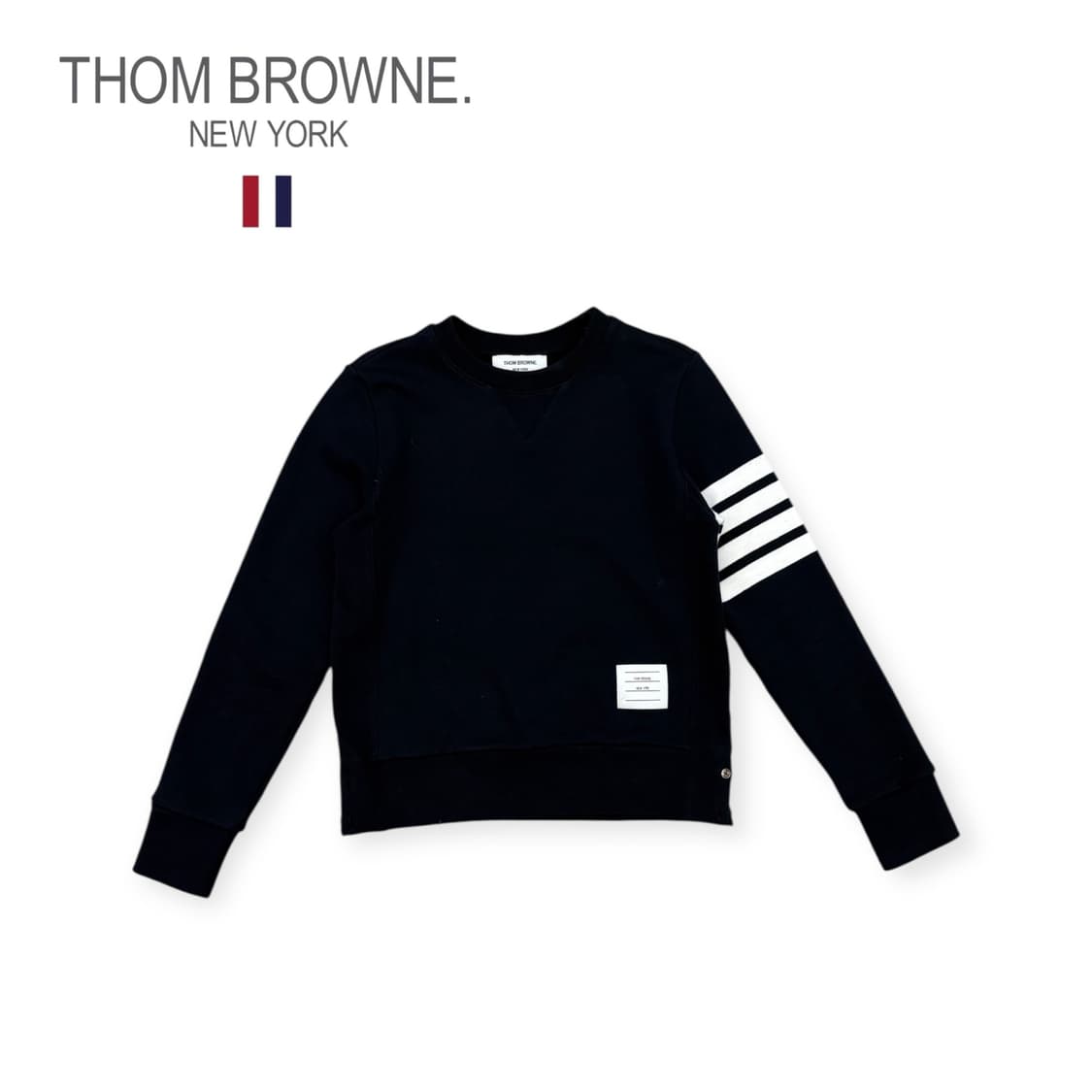 톰브라운 클래식 크루넥 맨투맨 상품이미지1