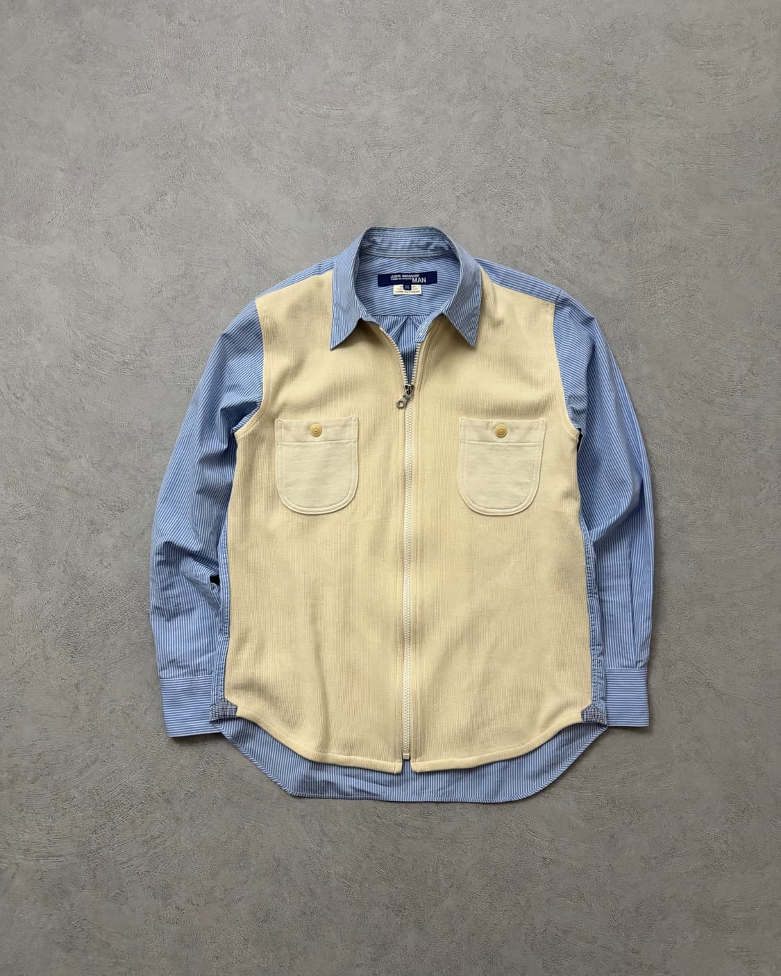 준야와타나베 16FW 스트라이프 니트패널셔츠 상품이미지1