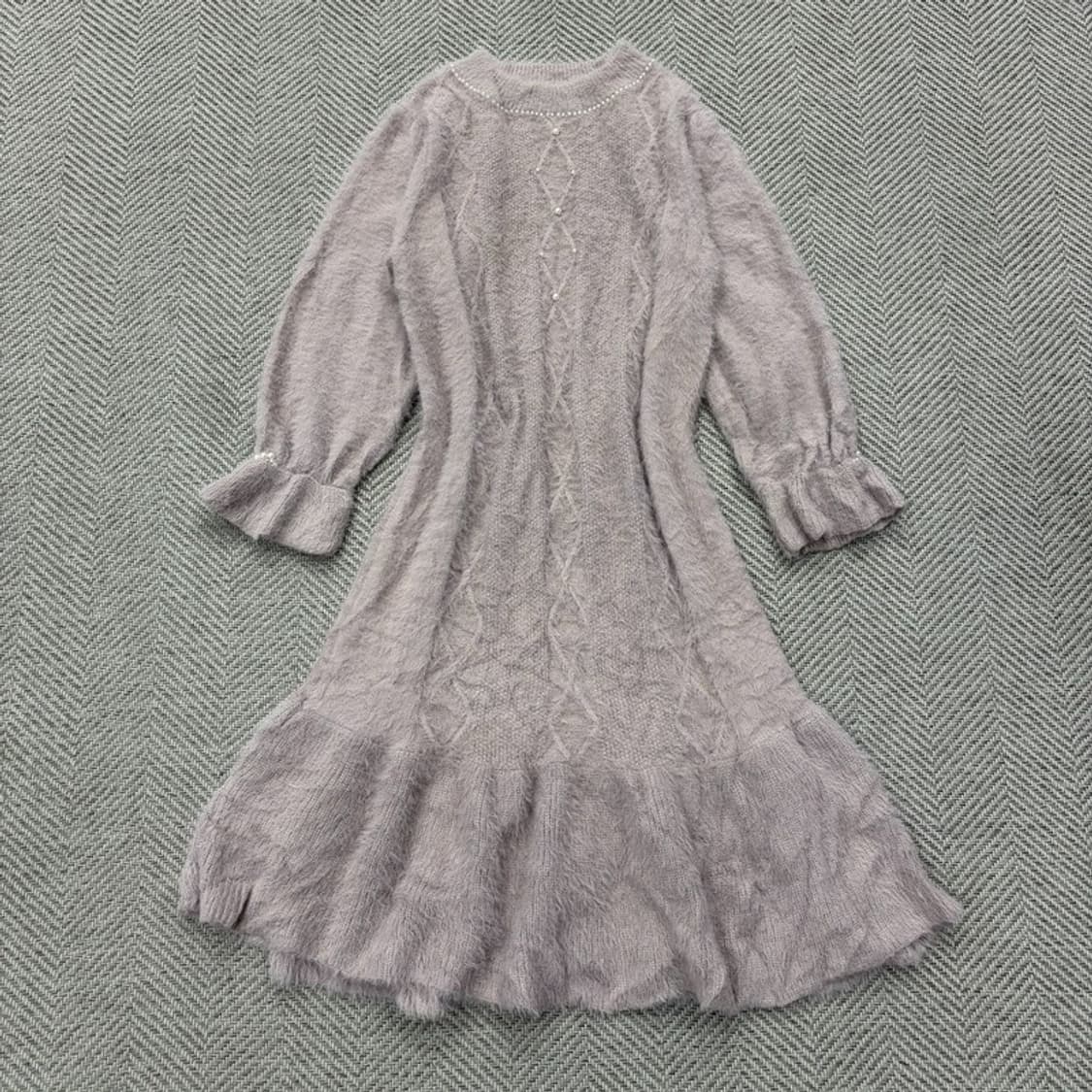 엑시즈팜 진주 니트 원피스 v2584 상품이미지1