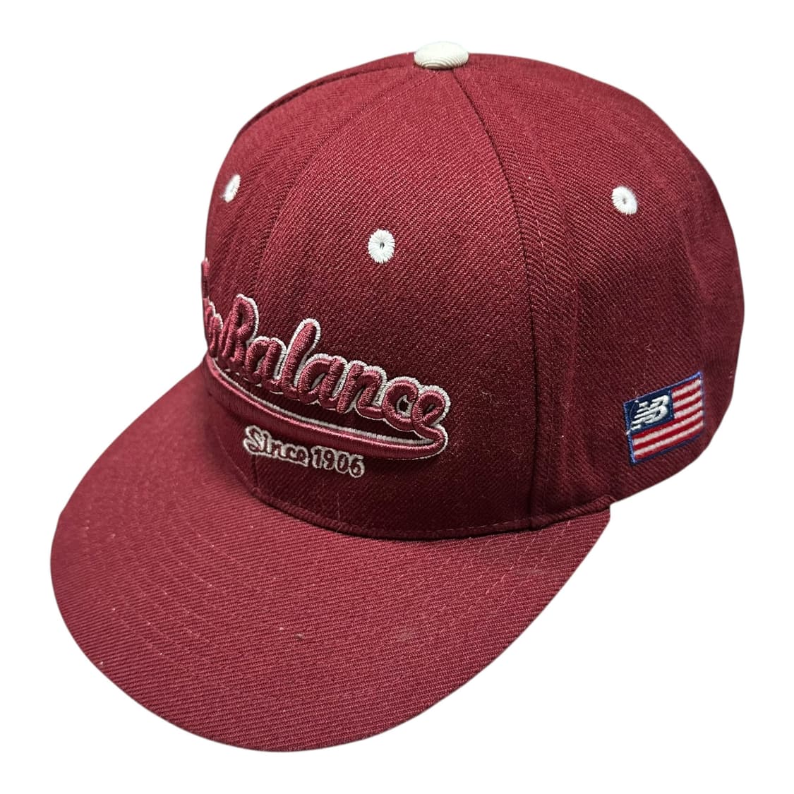 ✨ (바배) 뉴발란스 버건디 스냅백 캡 모자 상품이미지1