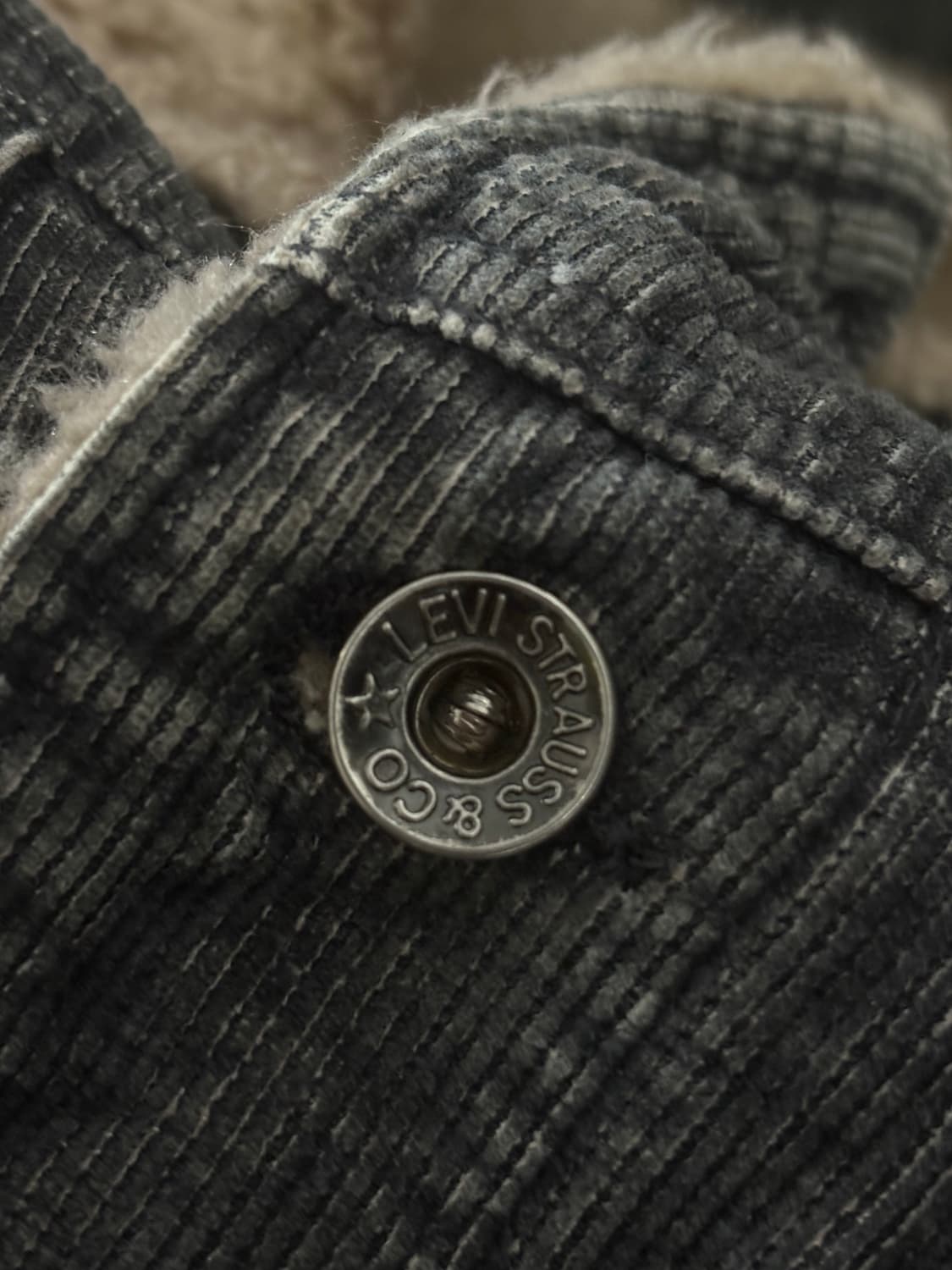 Levis 리바이스 흑청 코듀로이 데님 자켓 상품이미지7