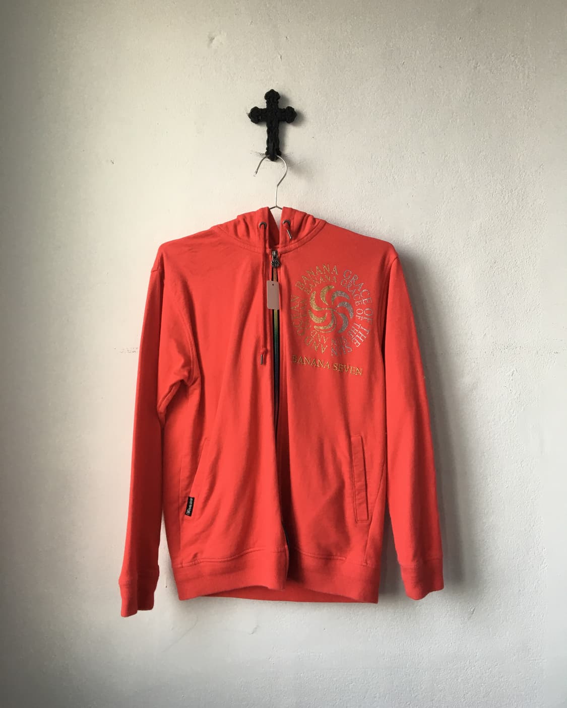 Lettering point hood zip up 상품이미지2