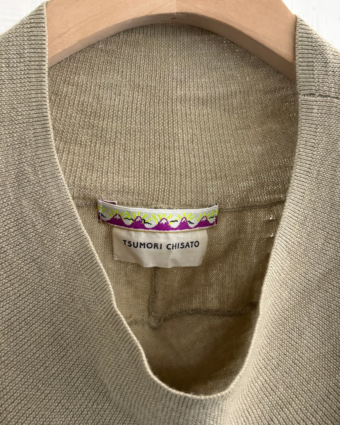 TSUMORI CHISATO 츠모리치사토 슬리브리스 니트 탑 상품이미지6