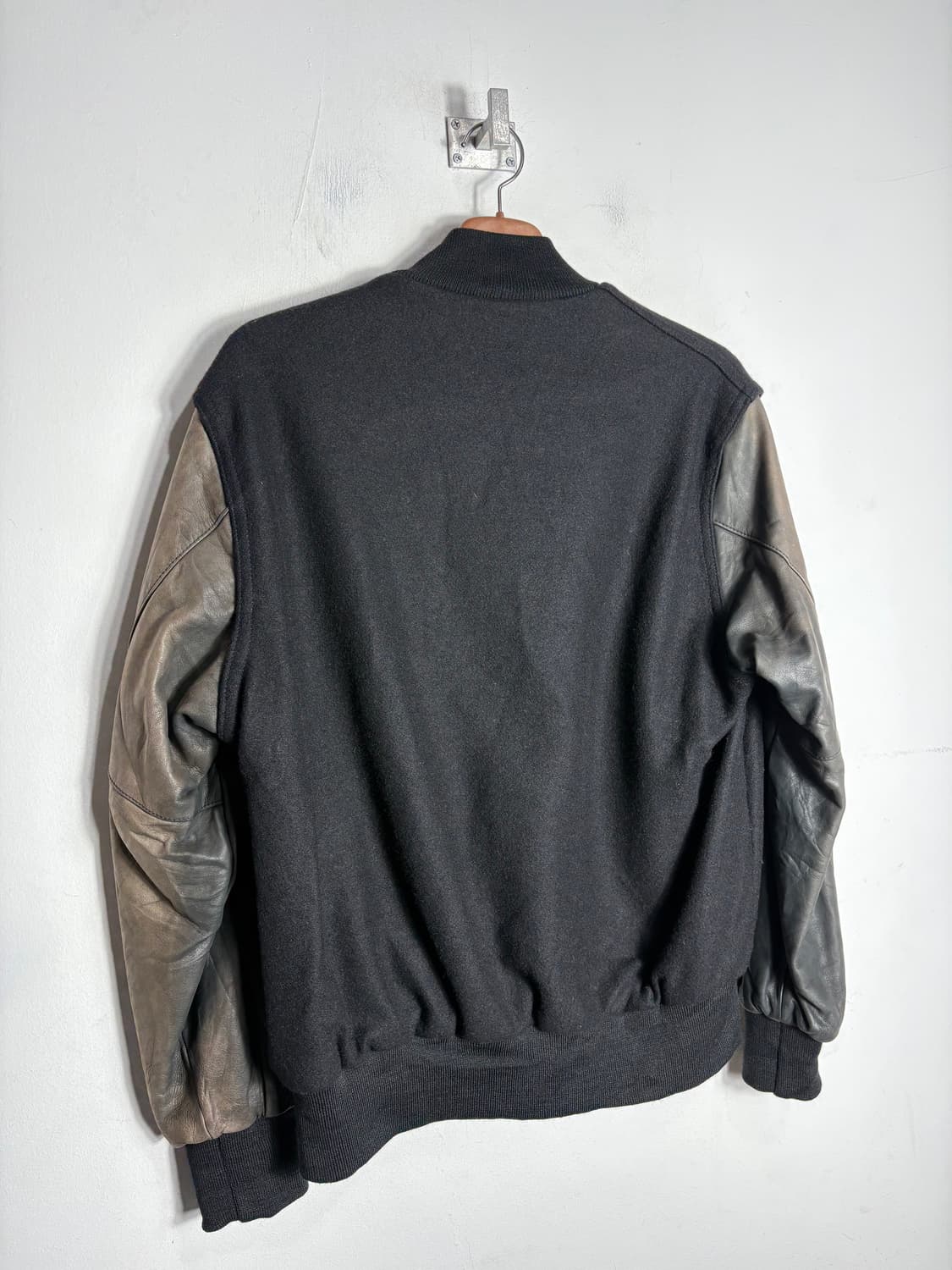 Holloway usa 홀로웨이 울 가죽 바시티 자켓 상품이미지4