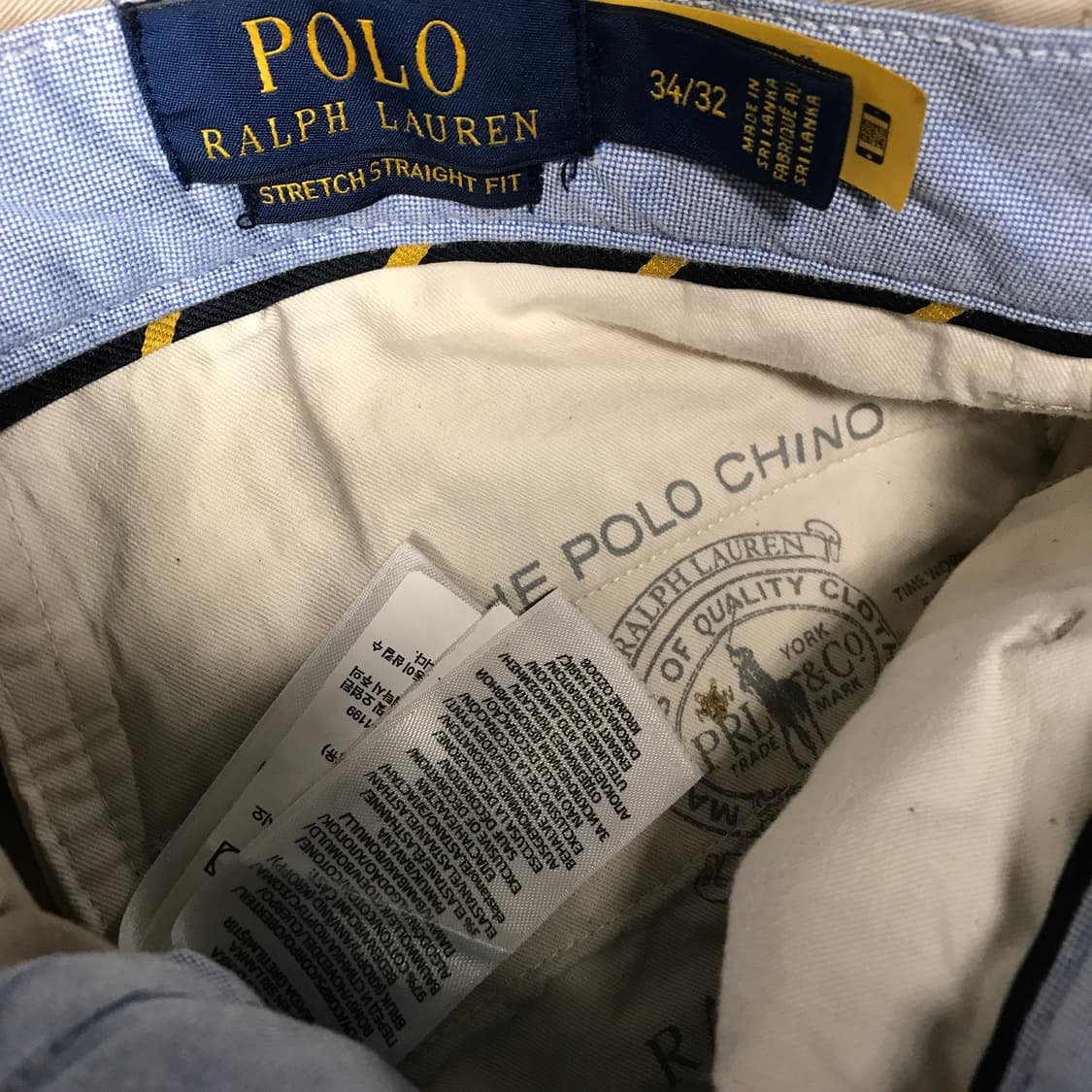 폴로 랄프로렌 베이지 치노 팬츠 34/32 상품이미지6