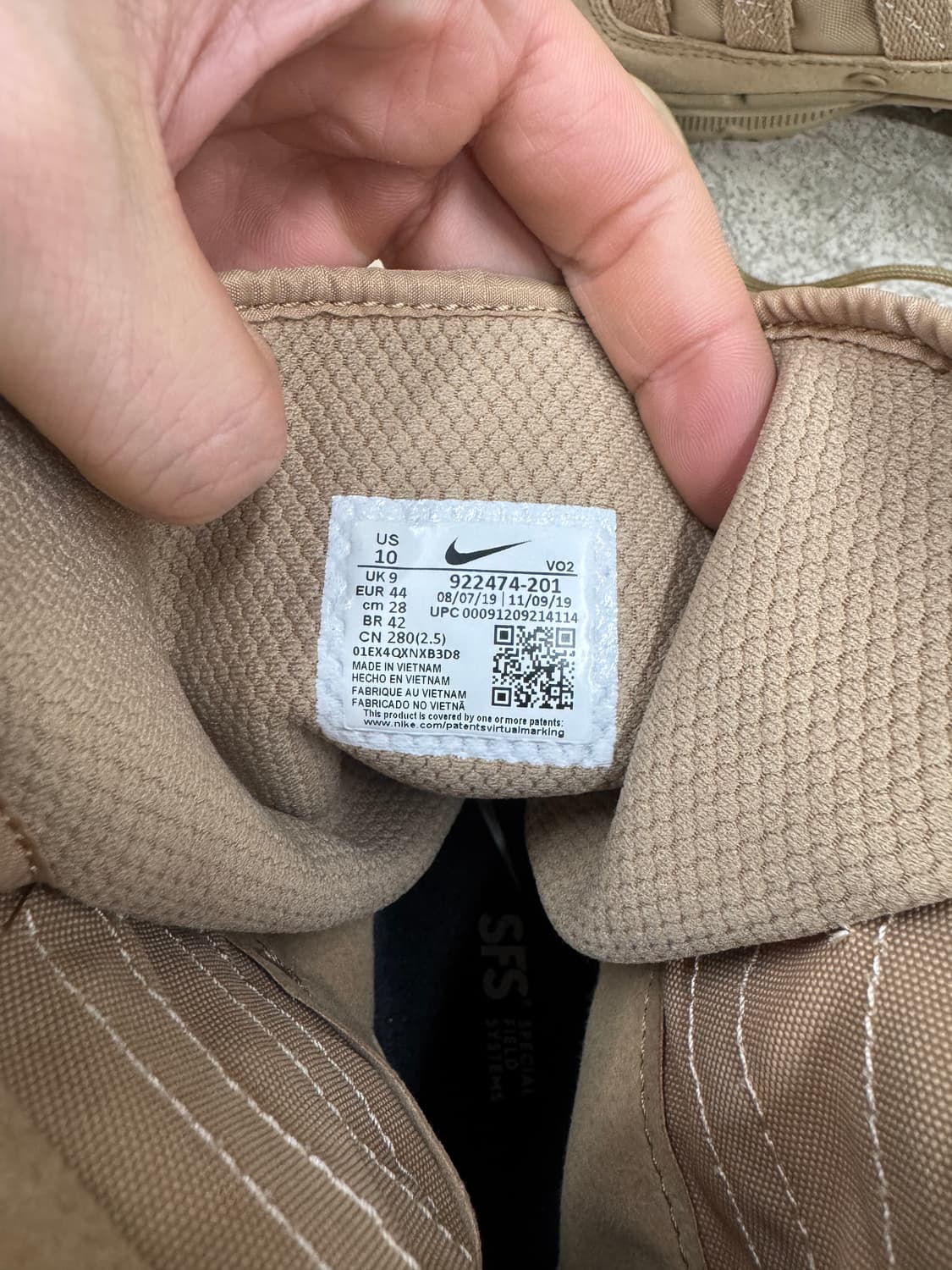 280 나이키 SFB Gen2 전투화 워커부츠 상품이미지5