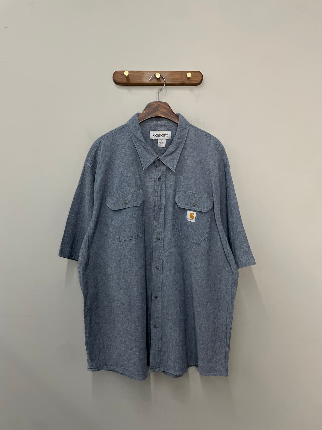 칼하트 블루 반팔 셔츠 H2295 상품이미지2