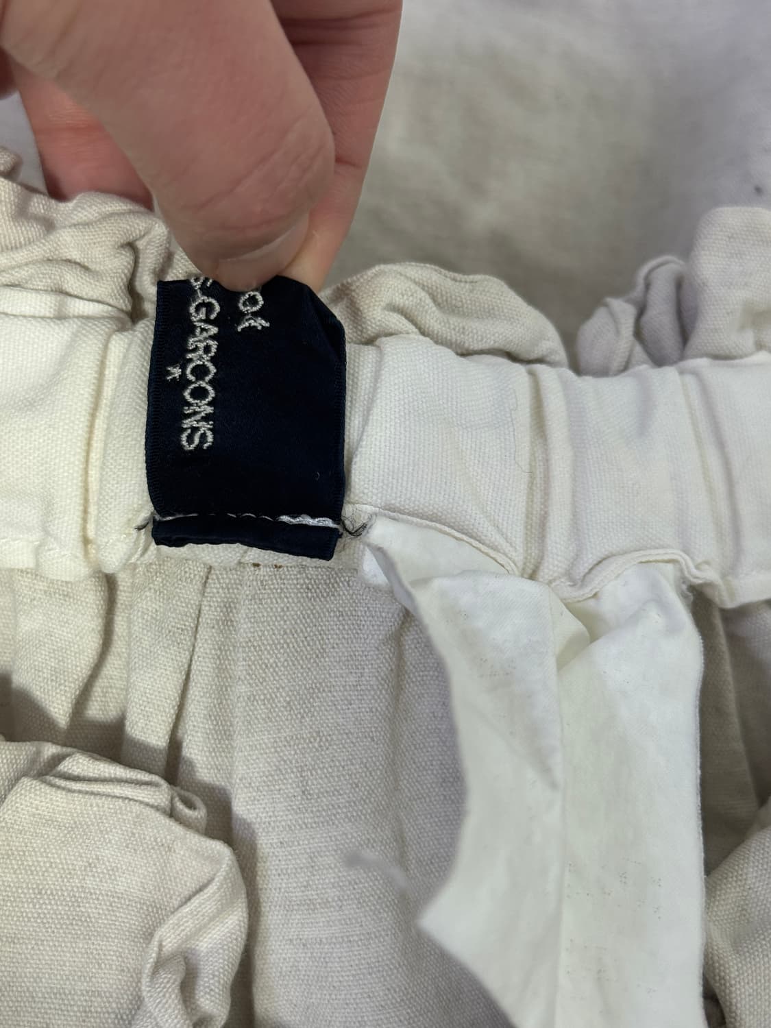 꼼데가르송 트리콧 린넨 플레어 스커트 상품이미지10