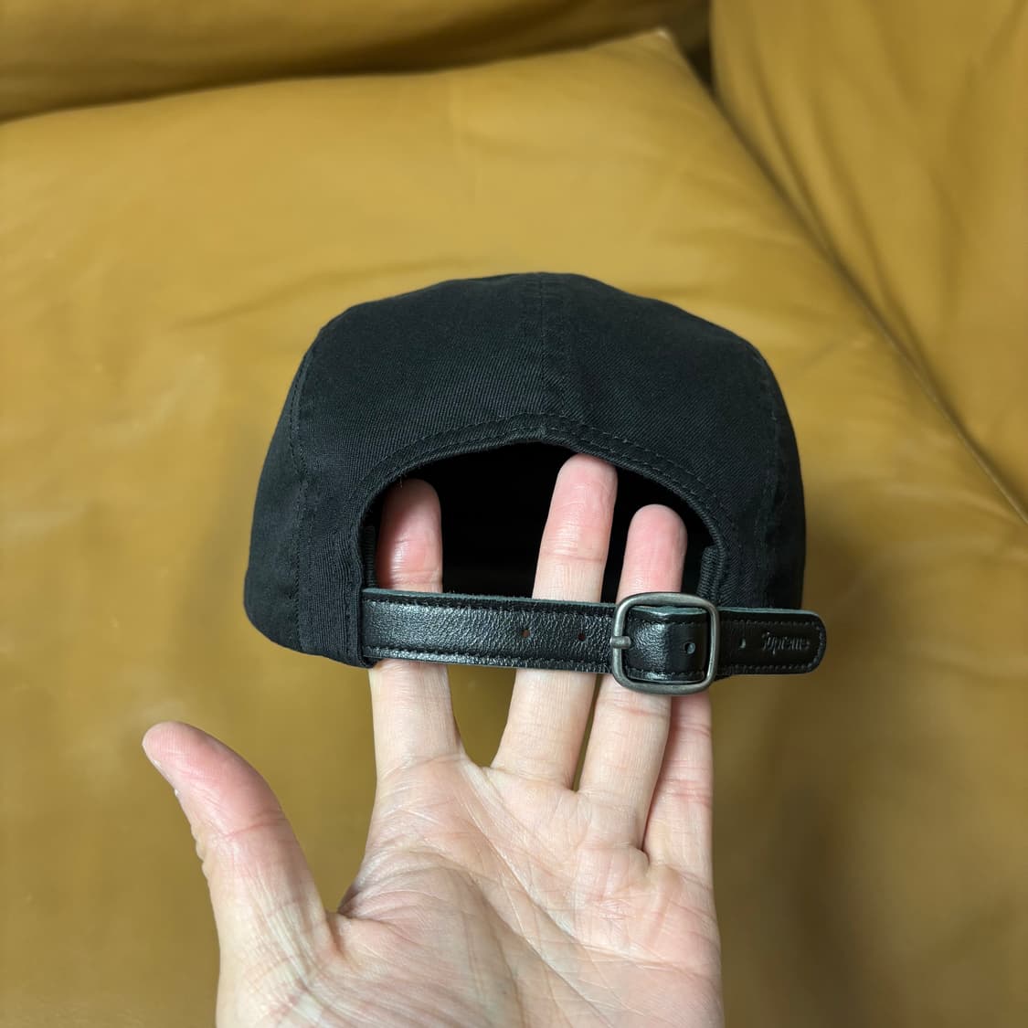 슈프림 캠프캡 모자 박스로고 블랙 상품이미지7