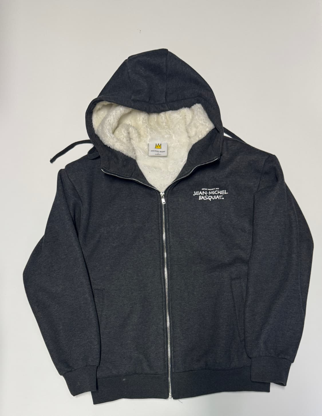 장미쉘바스키아 x 클라이드 앤 보아털 후드집업 L 상품이미지1