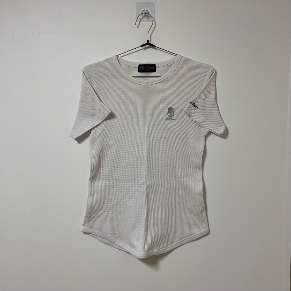 ROEN WHITE WAFFLE KNIT SHORT SLEEVE 상품이미지2