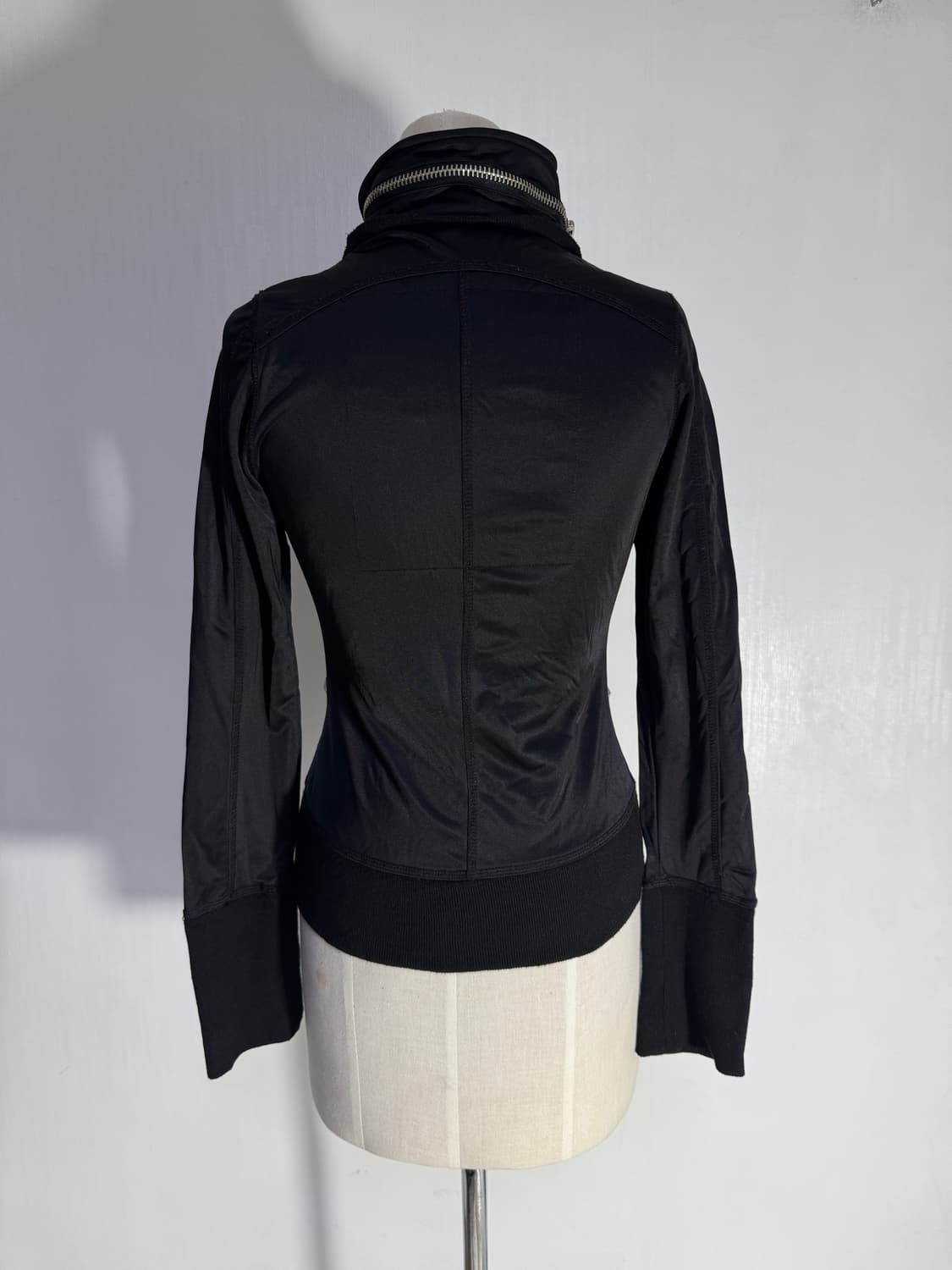 dia 하이넥 비대칭 지퍼 라이더 자켓 y2k 갸루 다이아 상품이미지4