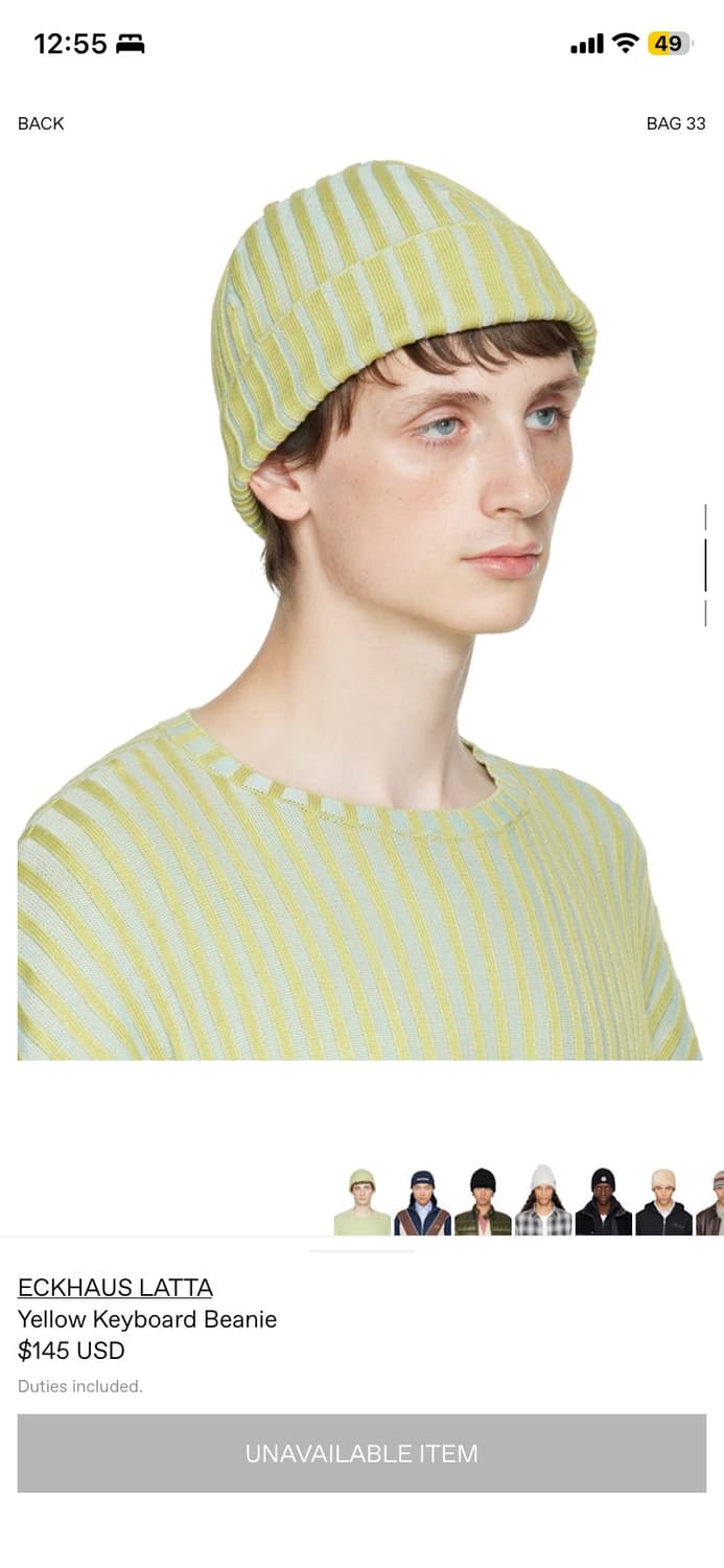 에크하우스라타 Eckhaus Latta 비니 상품이미지2