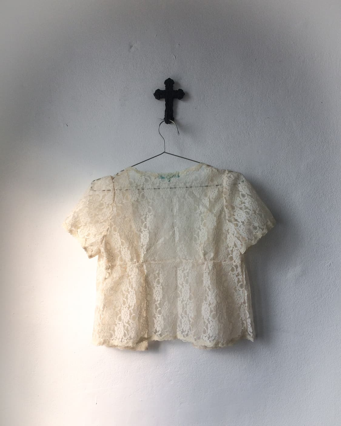 Pattern see through open cardigan 상품이미지3
