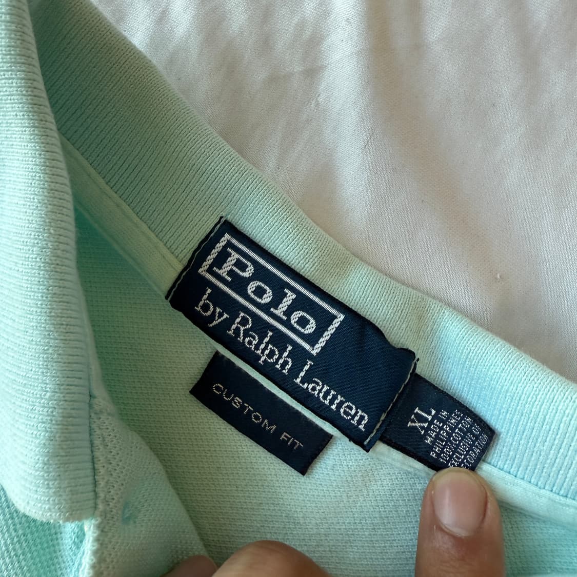 폴로 랄프로렌 민트색 반팔 카라티 XL 상품이미지3
