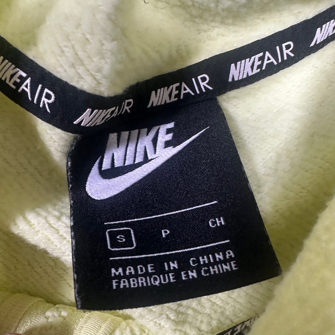 ✨ (바배) 나이키 에어 크롭 형광 후드 집업  상품이미지3