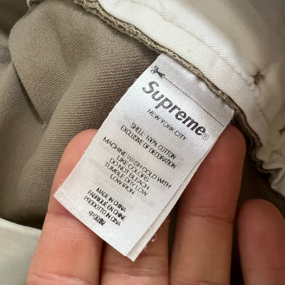 슈프림 핀업걸 로고 치노팬츠 베이지 34 / Supreme Chino P 상품이미지6