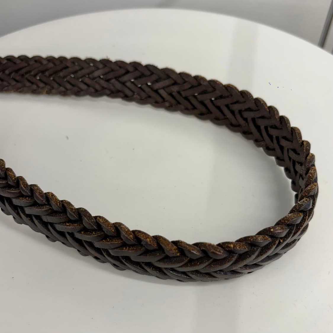 브레이디드 리얼 레더 벨트 상품이미지3