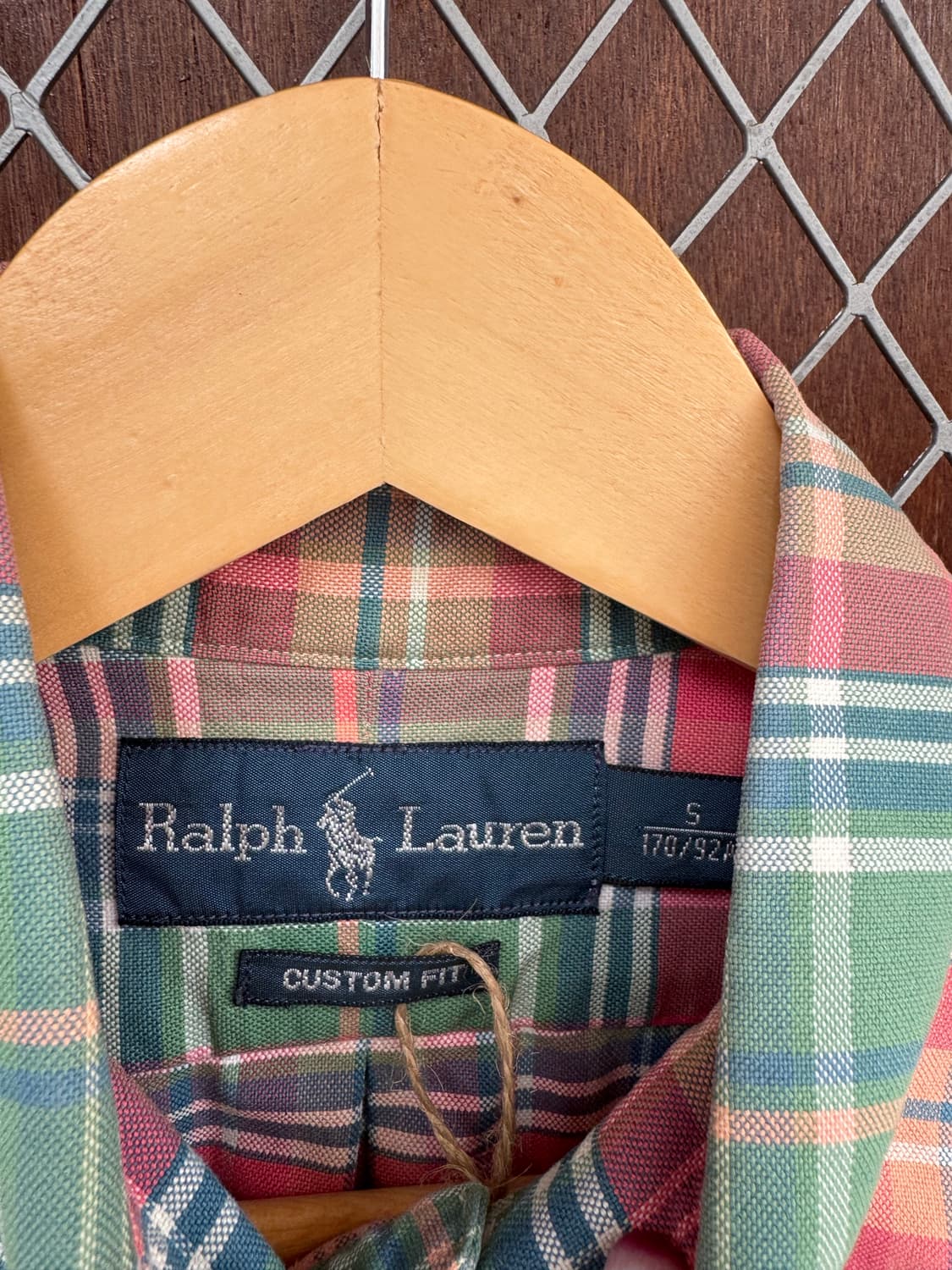 폴로 랄프로렌 체크 커스텀핏 코튼 셔츠 빈티지 난방 셔츠 S 상품이미지3