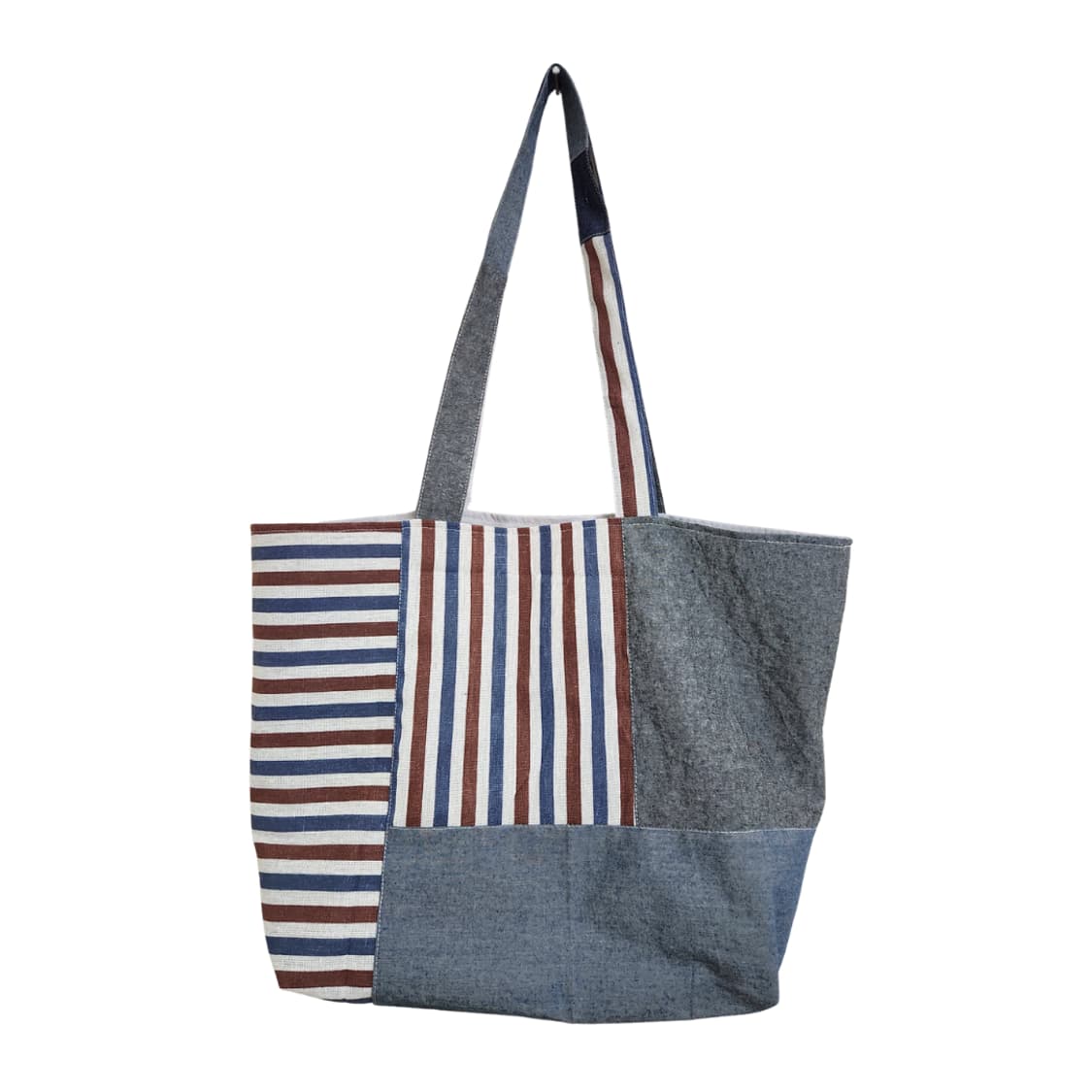 패치워크 양면 업사이클링 아메카지 숄더백 상품이미지2