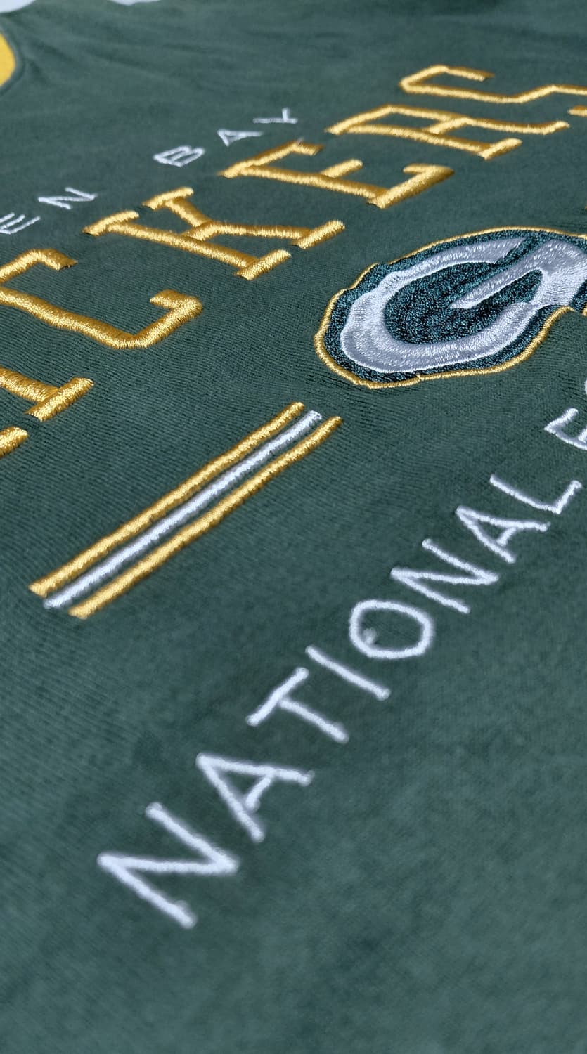 [L] NFL 그린베이 패커스 자수 반팔 티셔츠 (WEGO 정품) 상품이미지7