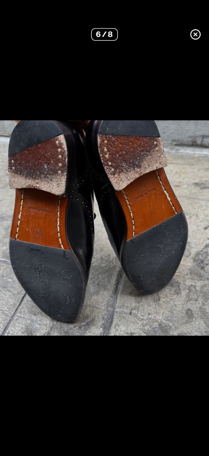 꼼데가르송 옴므 삼각토 윙팁 더비슈즈 상품이미지5