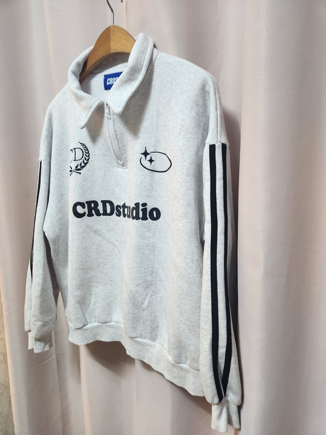 크로스드레슬리 하프집업맨투맨 상품이미지3