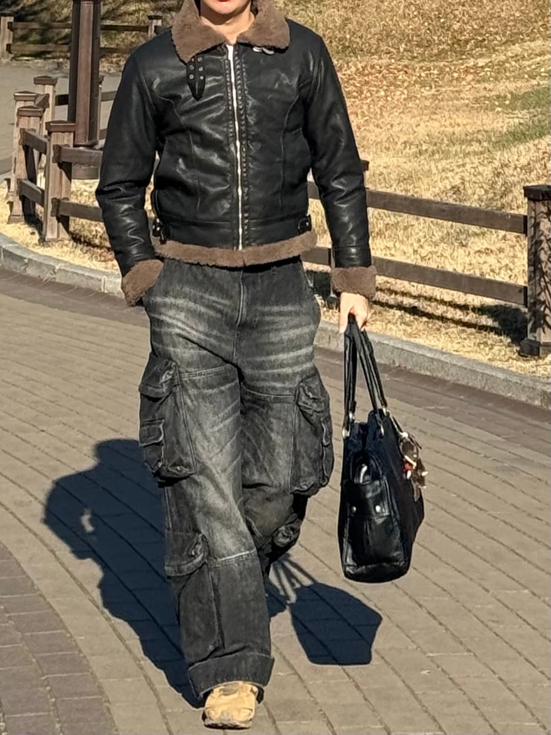 도프제이슨 콘트라스트 무톤 무스탕 상품이미지2