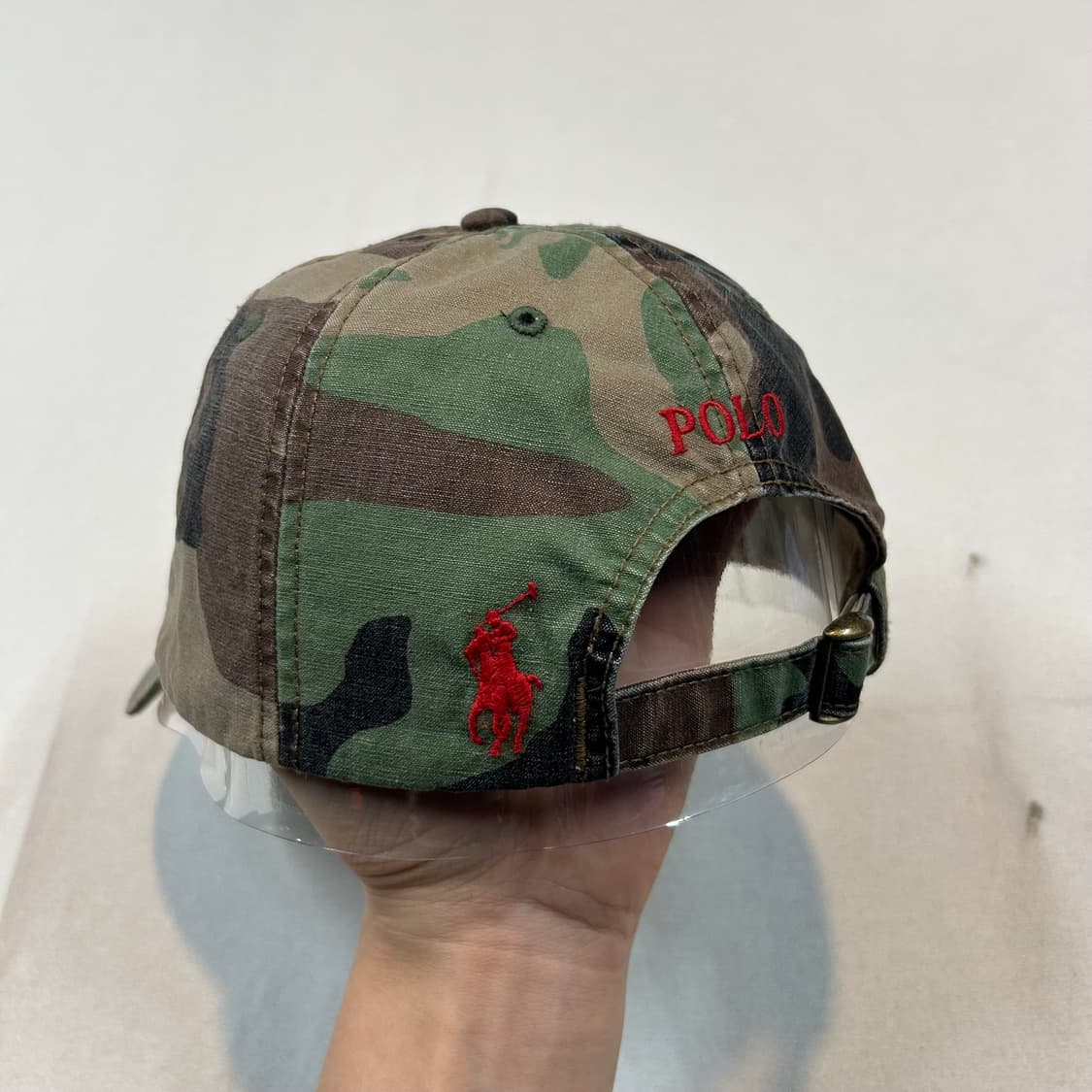 폴로 랄프로렌 타이거 패치 포니로고 카모 볼캡 모자 상품이미지4
