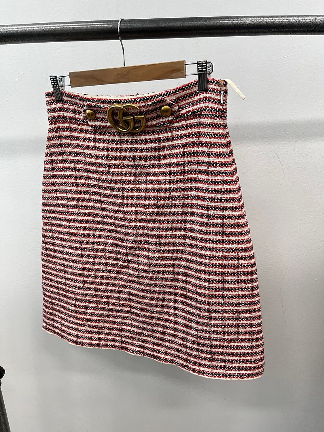 여) 구찌 GG금장 트위드 스커트  상품이미지1
