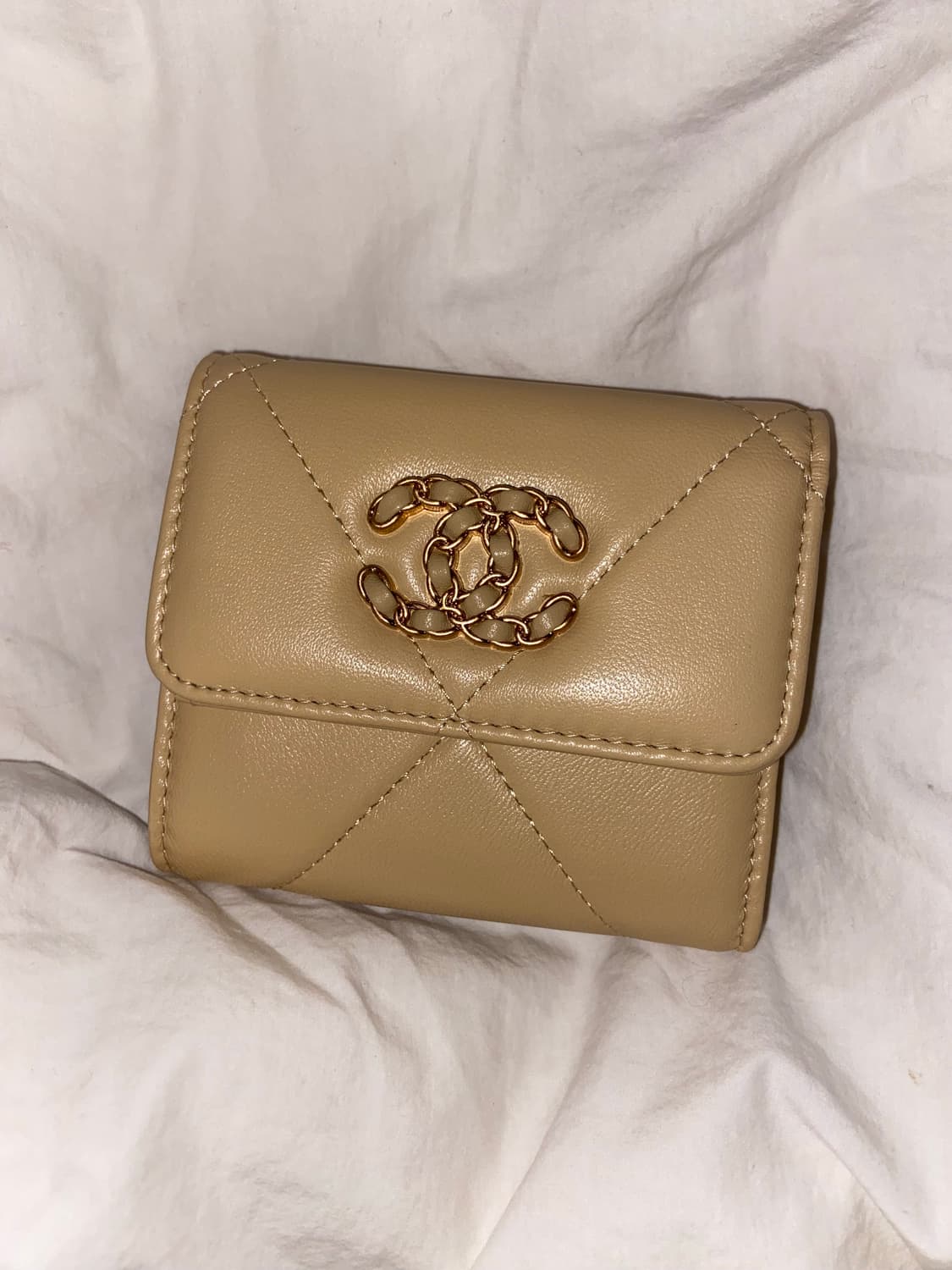 샤넬 체인 CC 19 지갑 베이지 상품이미지7