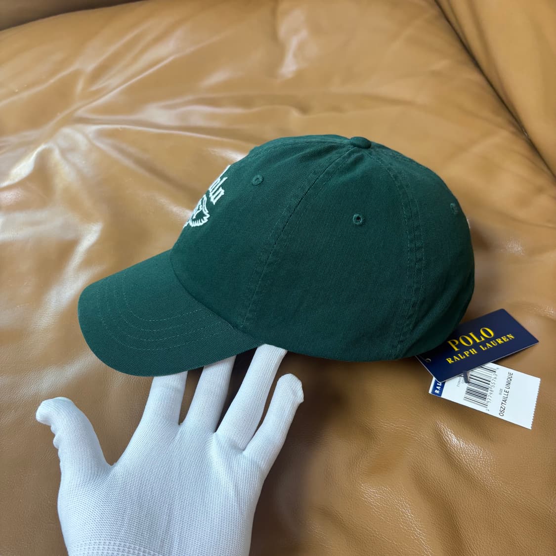 POLO 폴로 6패널 볼캡 모자 윙로고 워시드 그린 상품이미지4