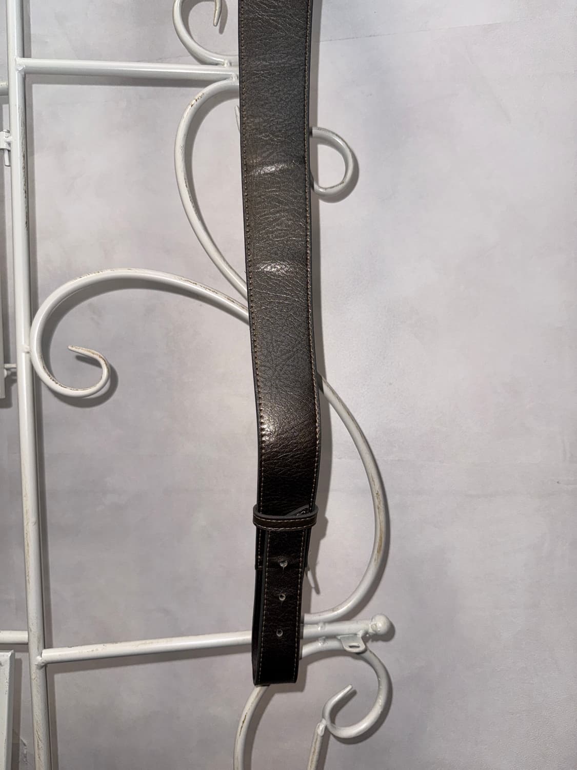 Dark brown bold western buckle belt 상품이미지7