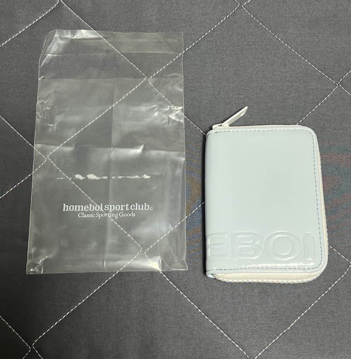 홈보이스포츠클럽 애나멜 지퍼 카드 지갑 (스카이) 상품이미지3