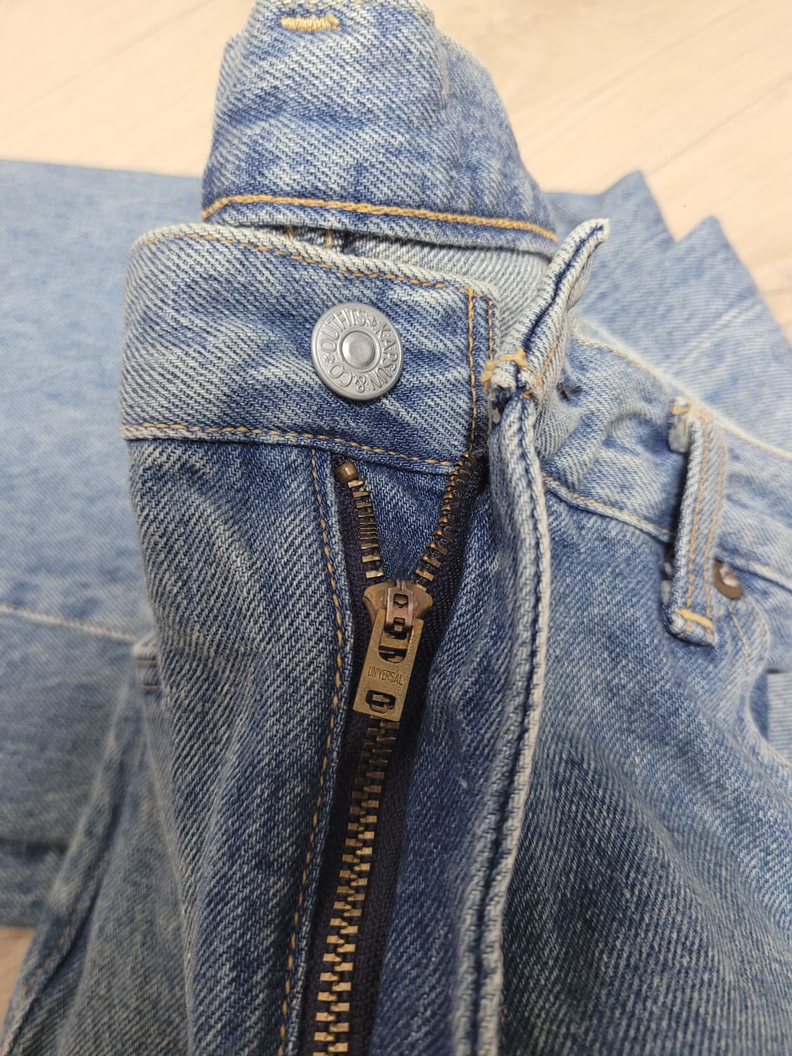 [네고가능,체감34] 캡틴선샤인 스케이트 슈컷 데님 빈티지워시 36 상품이미지7