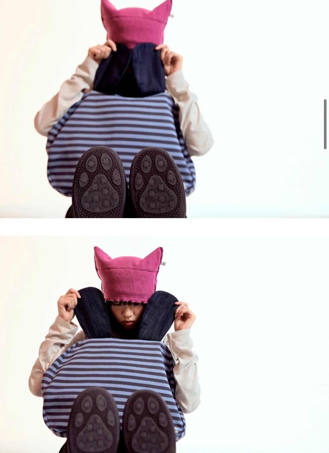 코이세이오 RAW EDGE CAT BEANIE BROWN 상품이미지4