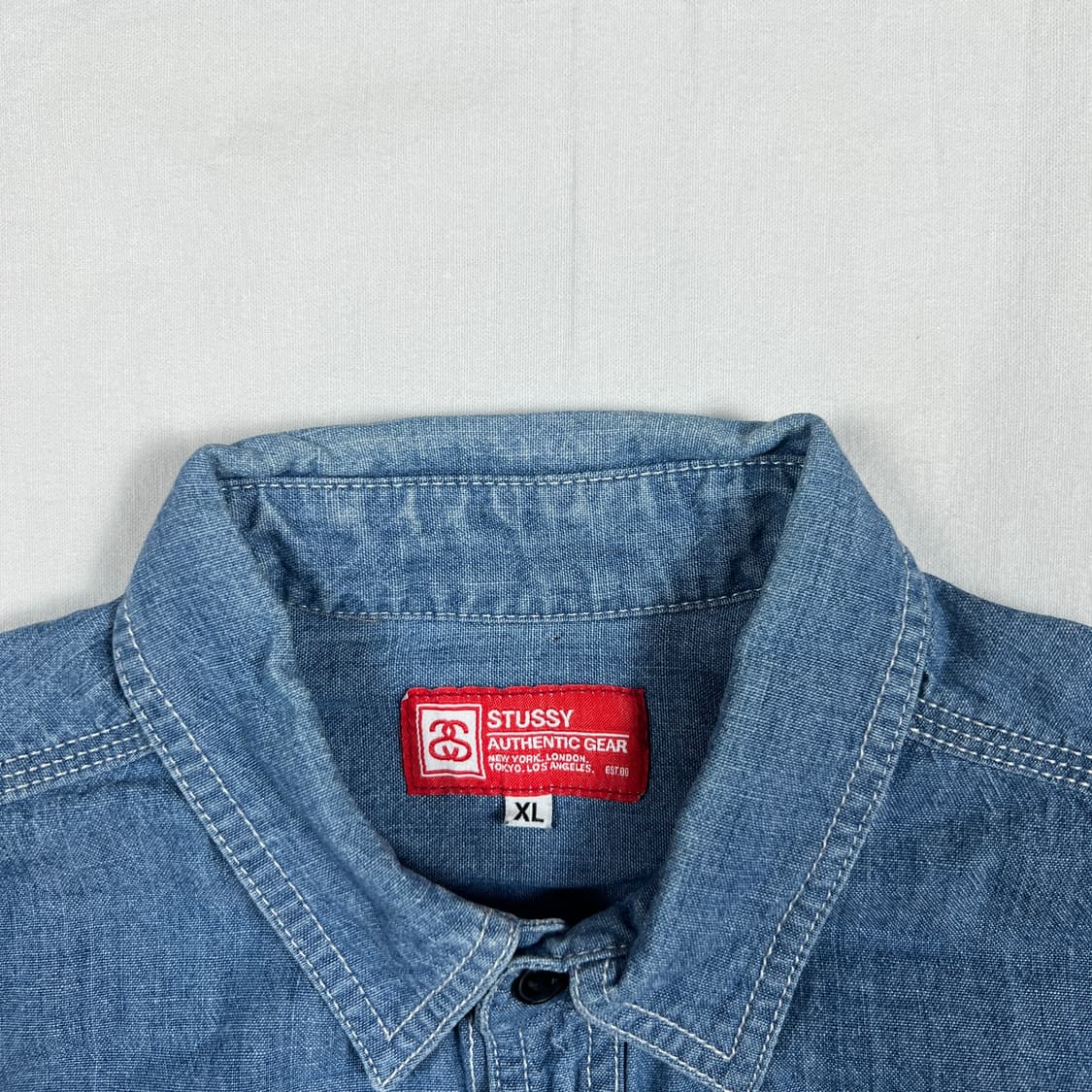 스투시 stussy 샴브레이 데님셔츠 남방 상품이미지7